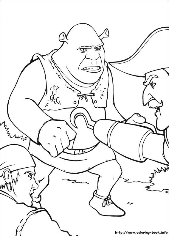 Shrek kolorowanki